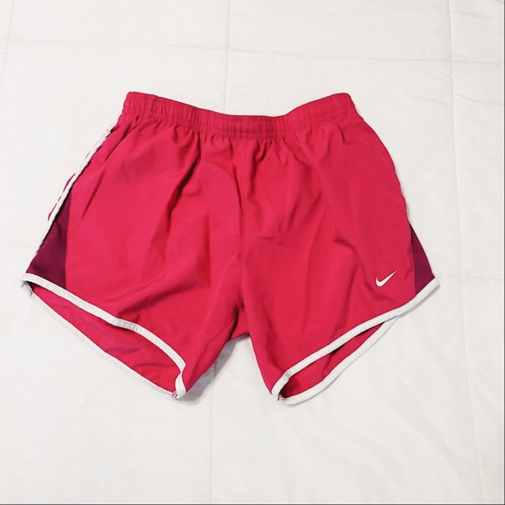 nike youth large dark pink shorts <3